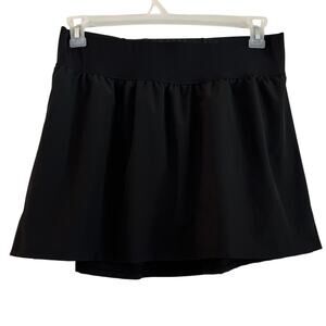 Crane Black Tennis Skort Womens Size L Shorts Pocket Walking Athleisure Sporty